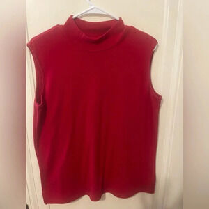 Southern lady Red turtle neck tank top size large
